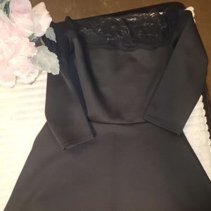 BooHoo off the shoulder petite skater dress